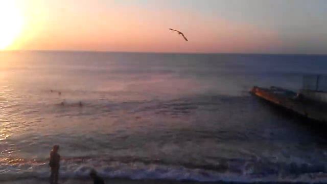 Восход солнца в Алуште. 4 часа утра 2015 год