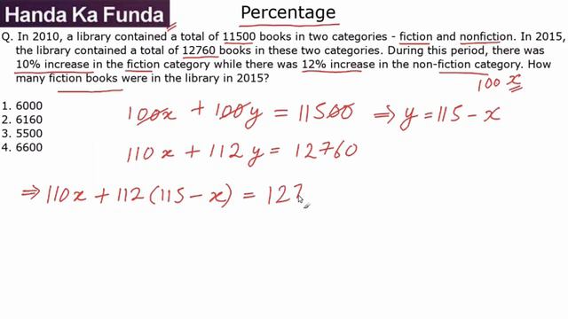 Quantitative Aptitude – Percentage – In 2010, a library contained a total of 11500 смотреть онлайн