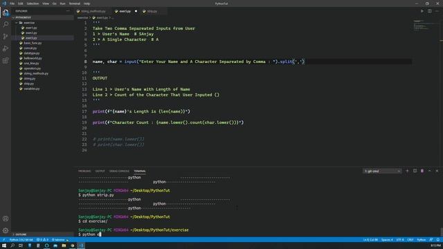 strip() Method смотреть онлайн