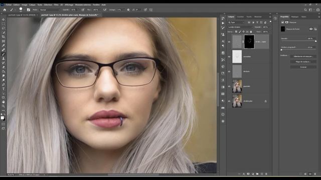 Retouche de protrait PROFESSIONNELLE avec photoshop 2021 ! C Facile ! Apprendre Photoshop 2021 смотреть онлайн
