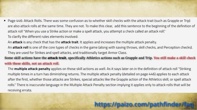 Pathfinder 2E: Are grapples attack rolls? смотреть онлайн