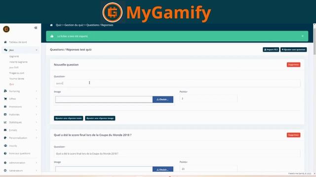 [MyGamify] Création d'un quiz смотреть онлайн