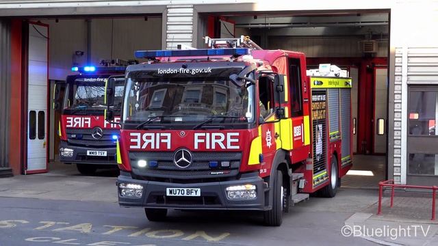 London Fire Brigade Turnout - G271 G272 North Kensington смотреть онлайн