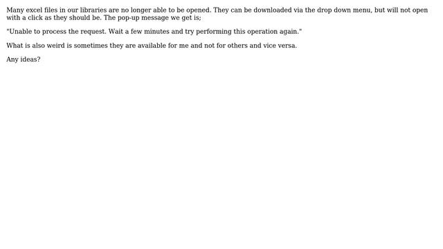 Sharepoint: I need help - some excel docs not opening in sharepoint смотреть онлайн