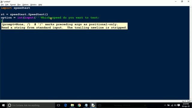How to Test Download, Upload speed and Ping Test using python смотреть онлайн