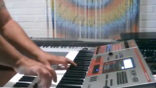 A bit of Open Arms / Desperado on the Casio XW-G1 synth смотреть онлайн