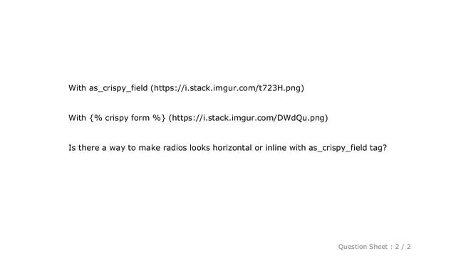 HTML : Django - Crispy Forms - Custom input positioning and inline radio buttons смотреть онлайн