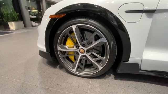 The 2021 Porsche Taycan Turbo S Cross Turismo | Walk Around | Carrara White