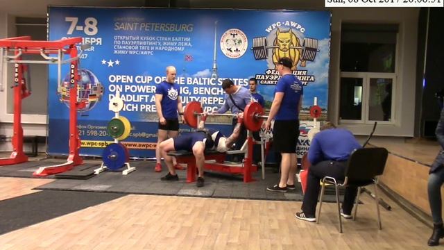 Октябрь 2017 WPC Жим лежа 3 смотреть онлайн