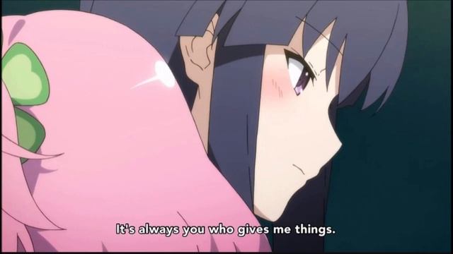 Assault Lily Bouquet-Yuyu Offers Herself As A Present For Riri's Birthday- Yuri Anime Moment смотреть онлайн