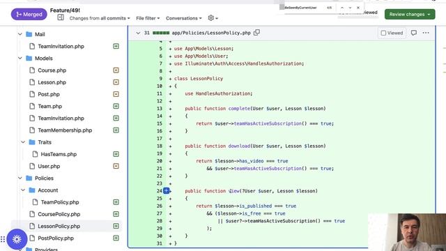 Refactor Laravel Permissions into Policies: Our Small Example смотреть онлайн