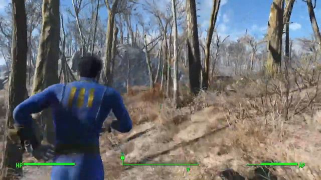 Fallout 4 (PS4) - Running Straight Out of Vault 111 to the Nearby Railsign смотреть онлайн