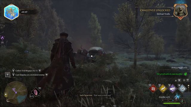 Hogwarts Legacy Cast Depulso On A Levitated Enemy | Quest Guide