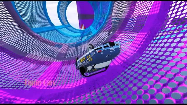 Disney Cars 3 Racing Lightning McQueen Superheroes Mega Ramps Challenge Jump With Spiderman смотреть онлайн