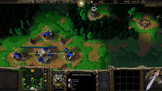 Warcraft 3 | Survival Chaos - Nuke Them All #1 | WarBoss смотреть онлайн