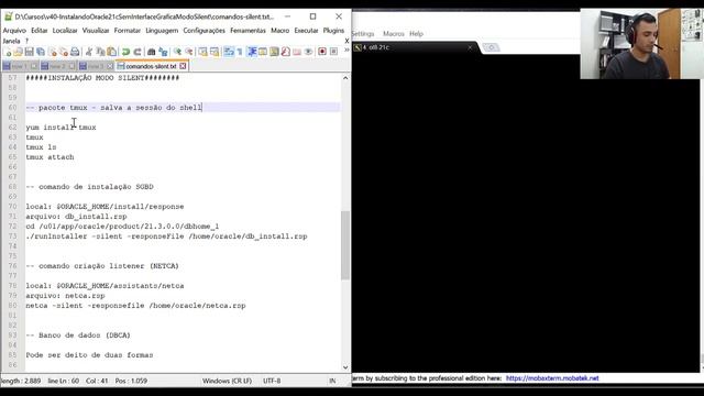 Instalando Oracle 21c no Oracle Linux 8.4 - Sem Interface Gráfica - Modo Silent смотреть онлайн