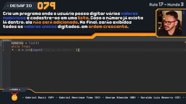 Exercício Python #079 - Valores únicos em uma Lista смотреть онлайн