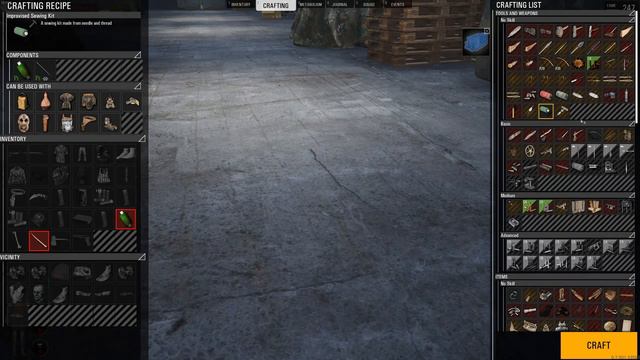How to make a sewing kit and repair clothes on SCUM смотреть онлайн