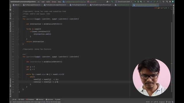 6. Finding Intersection Of Two Sorted | Kotlin | Arrays | Data Structures And Algorithms | Android смотреть онлайн