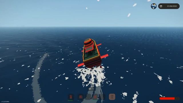 Stormworks (штормворкс) - Свои постройки #8 - Летающая лодка на подводных крыльях и реактивах!