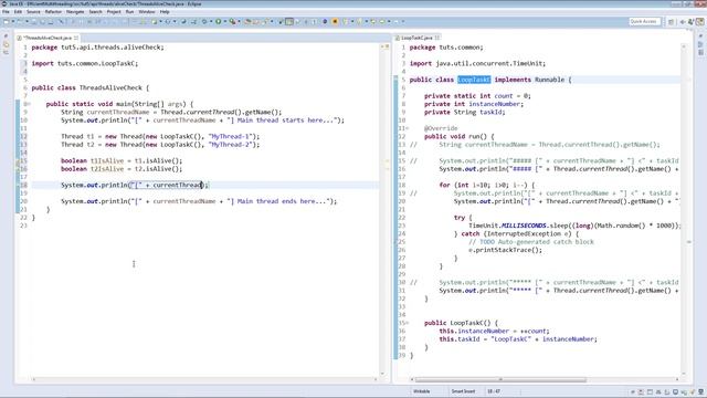 Normal Threads Alive Check : Efficient Java Multithreading with Executors смотреть онлайн