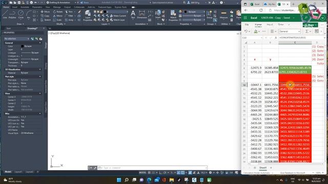 How to draw 3D façade in autoCAD from Excel and Notepad? смотреть онлайн
