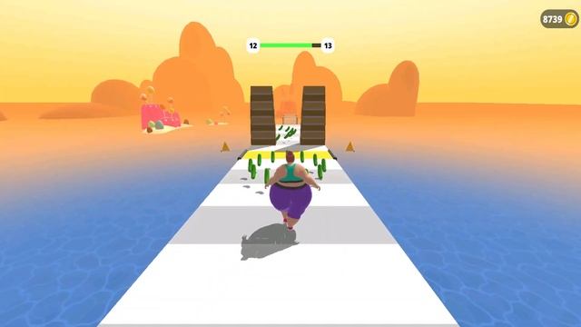 Fat 2 Fit Gameplay Walkthrough All Levels iOS, Android Mobile Game Body Run 3D New Level TGFRF8 смотреть онлайн