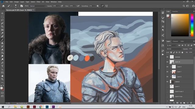 brienne of tarth speedpaint // got // #palettechallenge // Бриенна Тарт // Игра престолов смотреть онлайн