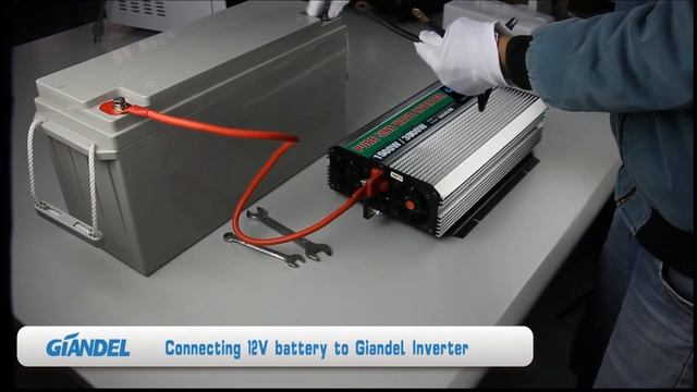 Giandel Inverter - PS-1500KAR - Set up Pure Sine Wave Inverter with 12V Battery and Remote смотреть онлайн