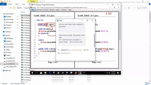 Static member execution flow and non static member execution flow//core java смотреть онлайн