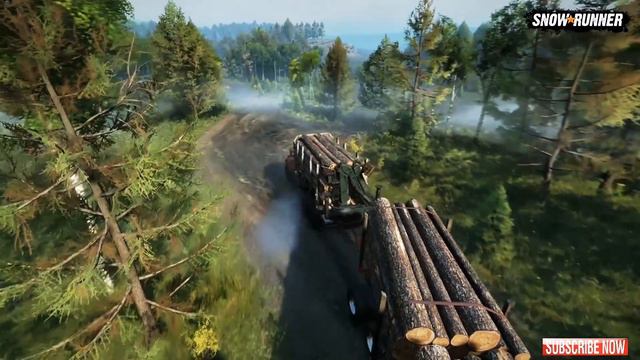 SnowRunner: Best Offroad Truck For Medium Logs - TAIGA 225 смотреть онлайн
