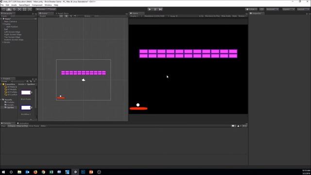 Unity Tutorial - Brick Breaker - Part 3 - The Bricks смотреть онлайн