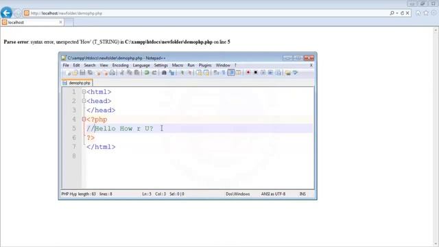PHP Tutorial in Hindi Urdu 4 Introduction PHP Basic Syntax смотреть онлайн