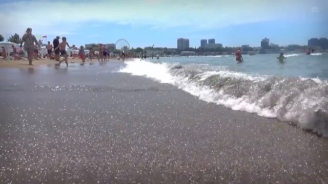 Анапа 2023. Пляж городской, на море волны. Без комментариев смотреть онлайн