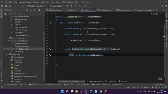 СОЗДАНИЕ СЕРВИСА ASP.NET CORE - #10