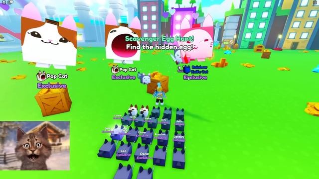 WE GOT HUGE CUPID CORGI & HUGE SCAVENGER CAT IN ROBLOX PET SIMULATOR X смотреть онлайн