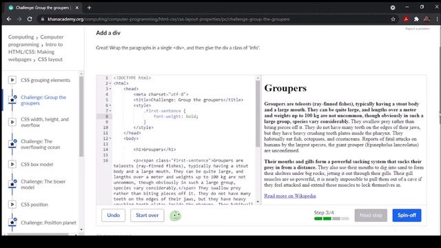 Challenge Group The Groupers Khan Academy смотреть онлайн