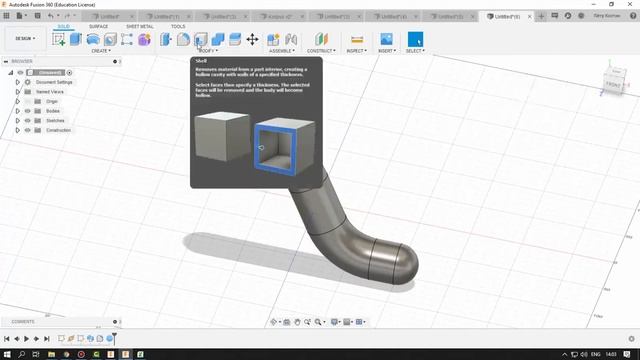 Autodesk Fusion 360 / Урок 7 / Модификаторы и инструменты анализа