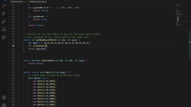 Java program to validate a date given month day and year смотреть онлайн