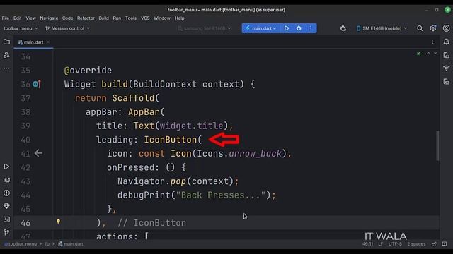 ? FLUTTER - TOOLBAR MENU ? смотреть онлайн