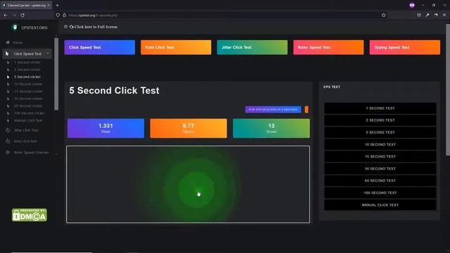 Check Your Click Speed With CpsTest.Org | Click Speed Test смотреть онлайн