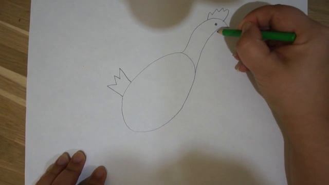 Как рисовать курицу. How to draw a chicken смотреть онлайн
