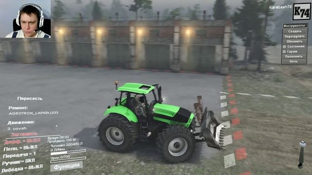 SpinTires обзор мода ( Агротрон для 08.11.15 ) Доработка смотреть онлайн