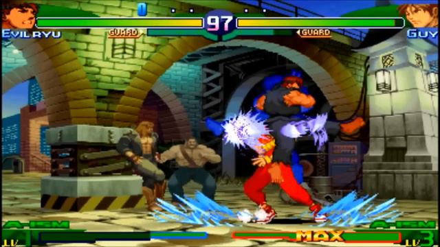 Street Fighter Alpha 3 MAX - Evil Ryu vs. Guy - [PSP] смотреть онлайн