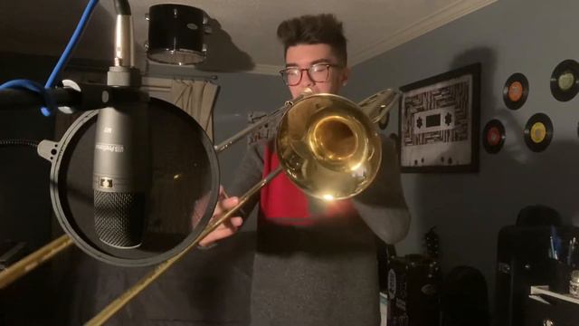 The Christmas Song - Nat King Cole // Trombone & Saxophone Duet (ft. Jessica Manning) смотреть онлайн