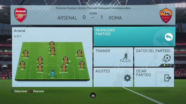 Fifa 16 Arsenal - Roma смотреть онлайн