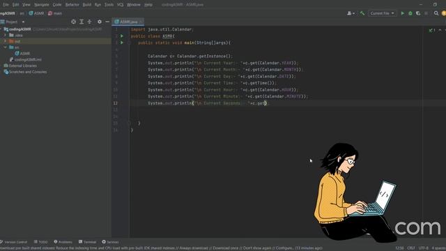 CODE ASMR| Calendar Function in JAVA смотреть онлайн