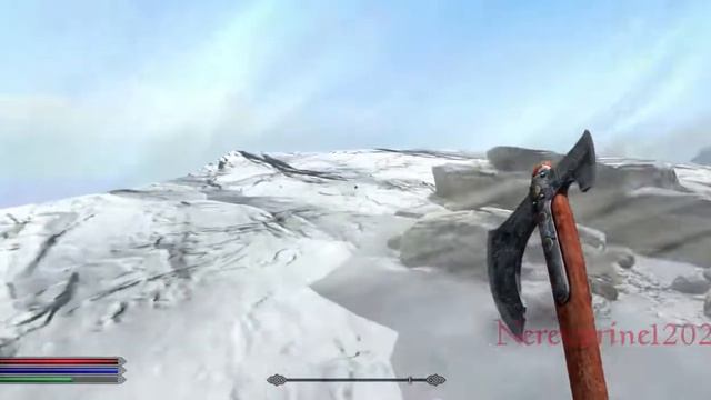 Kratos jumps off High Hrothgar in Skyrim смотреть онлайн