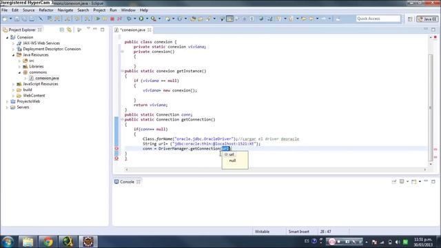 CONEXION JAVA ( ECLIPSE ) A ORACLE смотреть онлайн