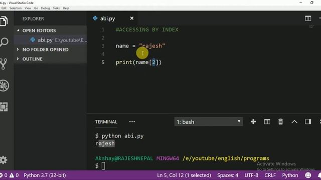 022 accessing by index in python смотреть онлайн